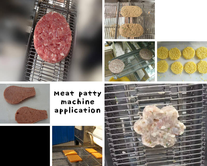 Meat patty machine application