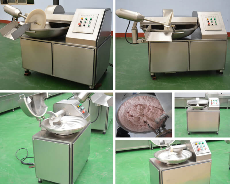 Meat Bowl Cutter for Meat Cutting and Mixing Machine Automatically