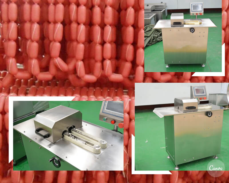 Automatic sausage linking machine