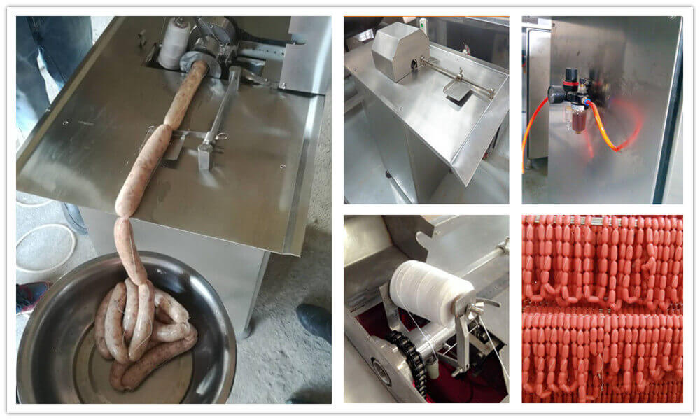 application of Sausage clipping machine