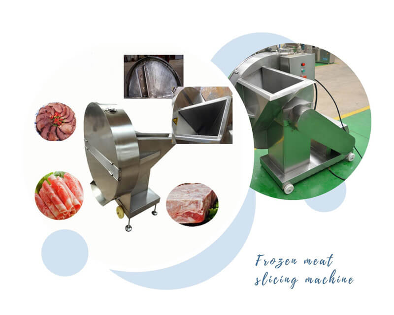 durable frozen meat slicing machine